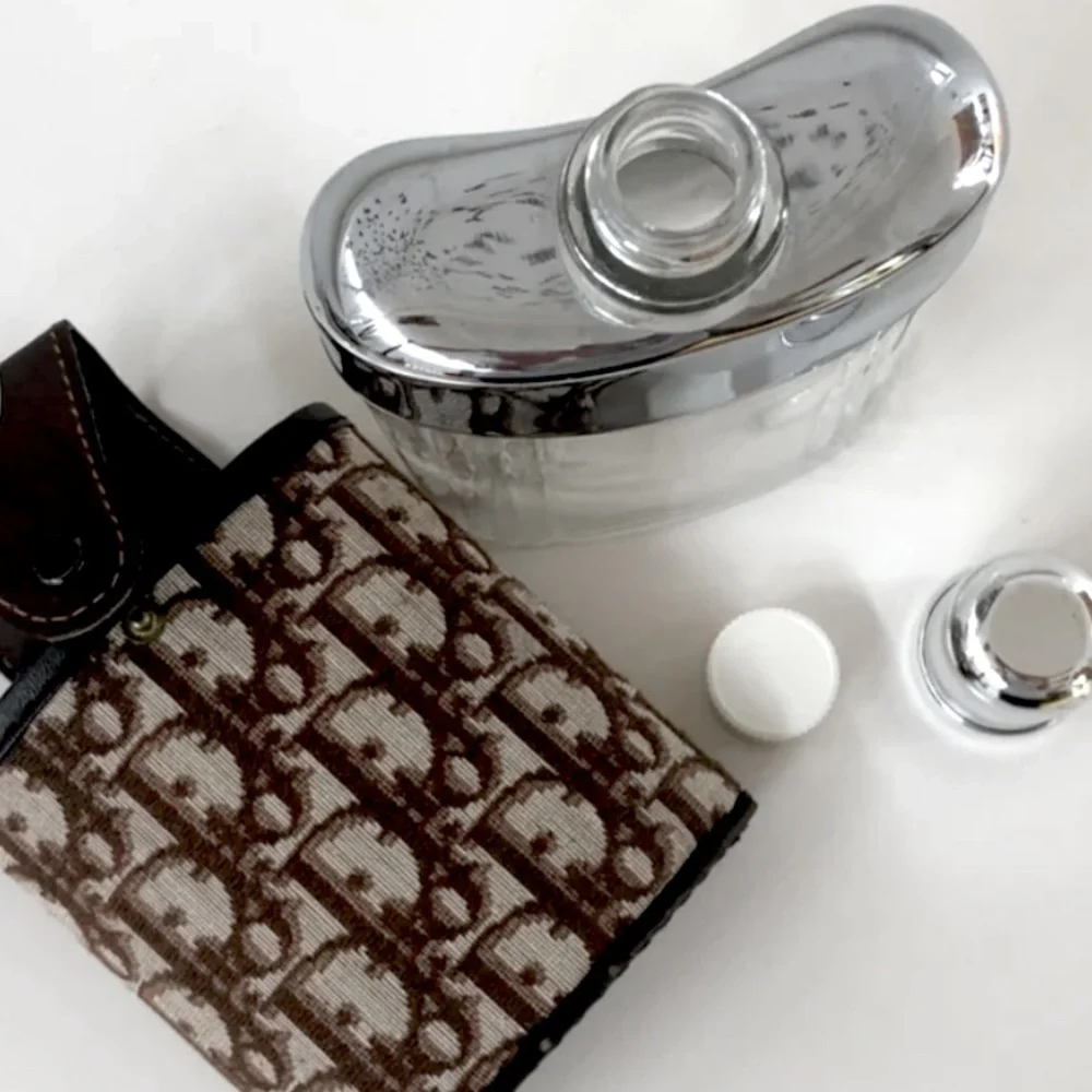 Christian Dior Vintage Monogram Mellow Steer Leather Hip Flask - Picture 12 of 16